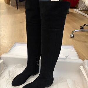 Jimmy Choo Elegant Black Over-the-Knee Boots